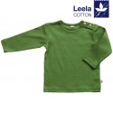 Leela Cotton - Bio Kinder Langarmshirt, waldgrün