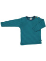 Leela Cotton - Bio Kinder Langarmshirt gestreift, donaublau/lapis