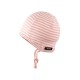 pure pure by BAUER - Bio Baby Erstlingsmütze mit Streifen, peach/rose