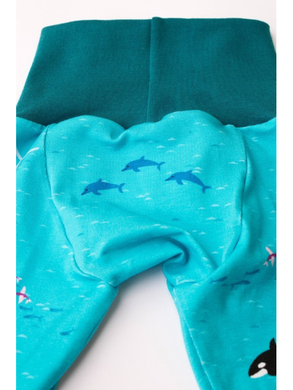 merle kids - Bio Kinder Leggings mit Ocean-Motiv
