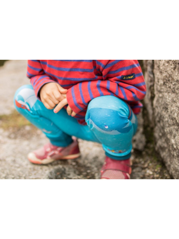 merle kids - Bio Kinder Leggings mit Ocean-Motiv