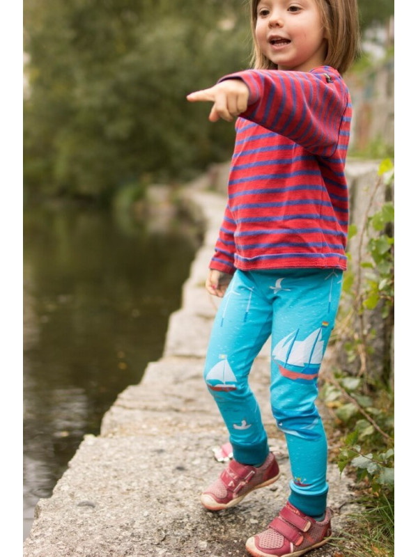 merle kids - Bio Kinder Leggings mit Ocean-Motiv