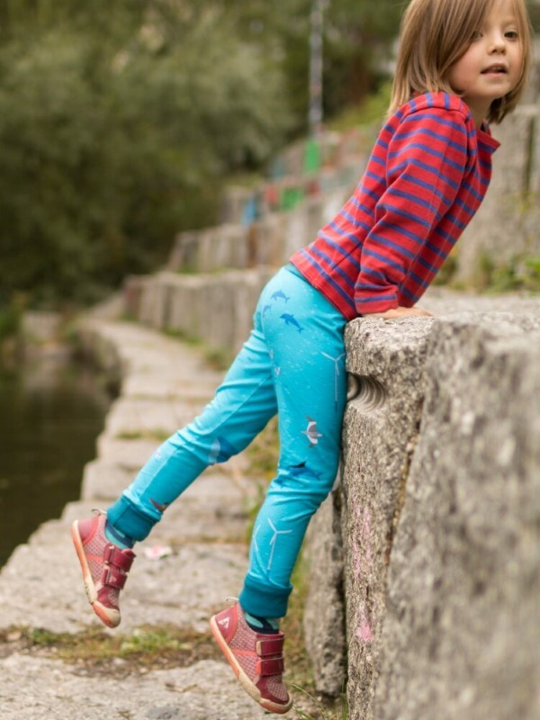 merle kids - Bio Kinder Leggings mit Ocean-Motiv
