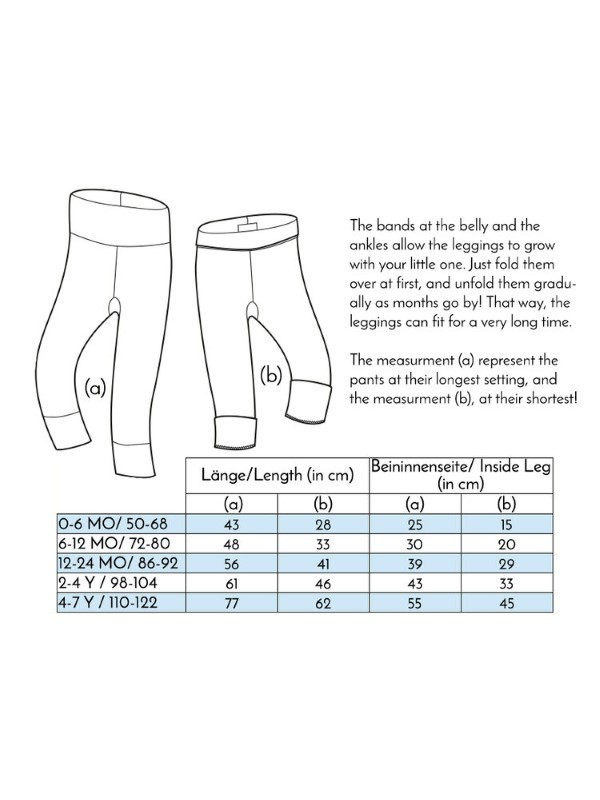 merle kids - Bio Kinder Leggings mit Ocean-Motiv