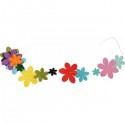 Tudi Billo- Papier Girlande "Blumen", Durchmesser 4-9 cm