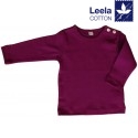 Leela Cotton - Bio Kinder Langarmshirt, fuchsia
