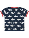 loud + proud - Bio Kinder T-Shirt mit Hai-Allover, marine
