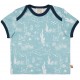 loud + proud - Bio Kinder T-Shirt mit Meerestiere-Allover, lagoon