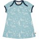 loud + proud - Bio Kinder Jersey Kleid mit Meerestiere-Allover, lagoon