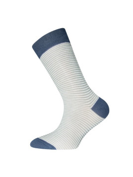 Ewers - Bio Kinder Socken mit Streifen, blau