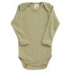 ORGANIC by Feldman - Bio Baby Body langarm "Farben Spiel". grün