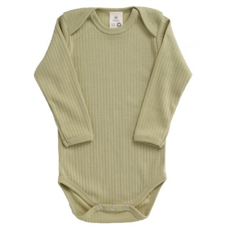 ORGANIC by Feldman - Bio Baby Body langarm "Farben Spiel". grün