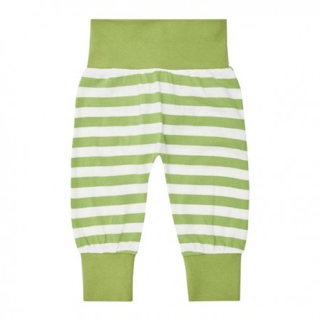 Sense Organics - Bio Baby Jersey Hose "Sjors" mit Streifen, grün