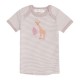 Sense Organics - Bio Baby T-Shirt "Tilly" mit Giraffen-Applikation und Streifen, mauve