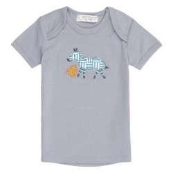 Sense Organics - Bio Baby T-Shirt "Tilly Retro" mit Zebra-Applikation
