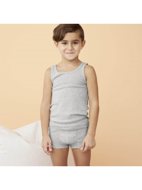 LIVING CRAFTS -Bio Kinder Hipshorts, grau melange