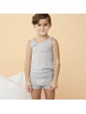 LIVING CRAFTS -Bio Kinder Hipshorts, grau melange