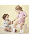 LIVING CRAFTS - Bio Baby Body langarm, grau melange