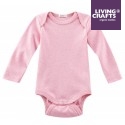 LIVING CRAFTS - Bio Baby Body langarm, rose melange