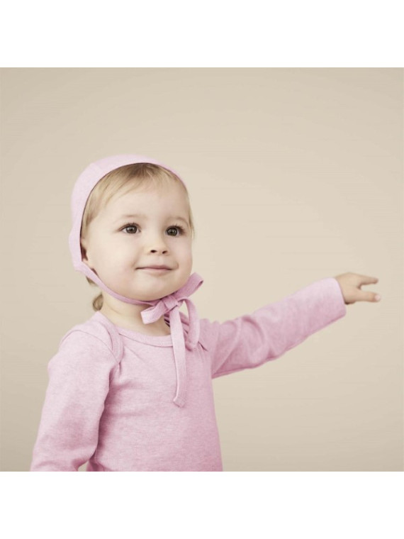 LIVING CRAFTS - Bio Baby Body langarm, rose melange