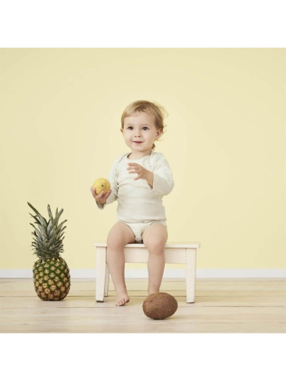 LIVING CRAFTS - Bio Baby Body langarm, natural melange