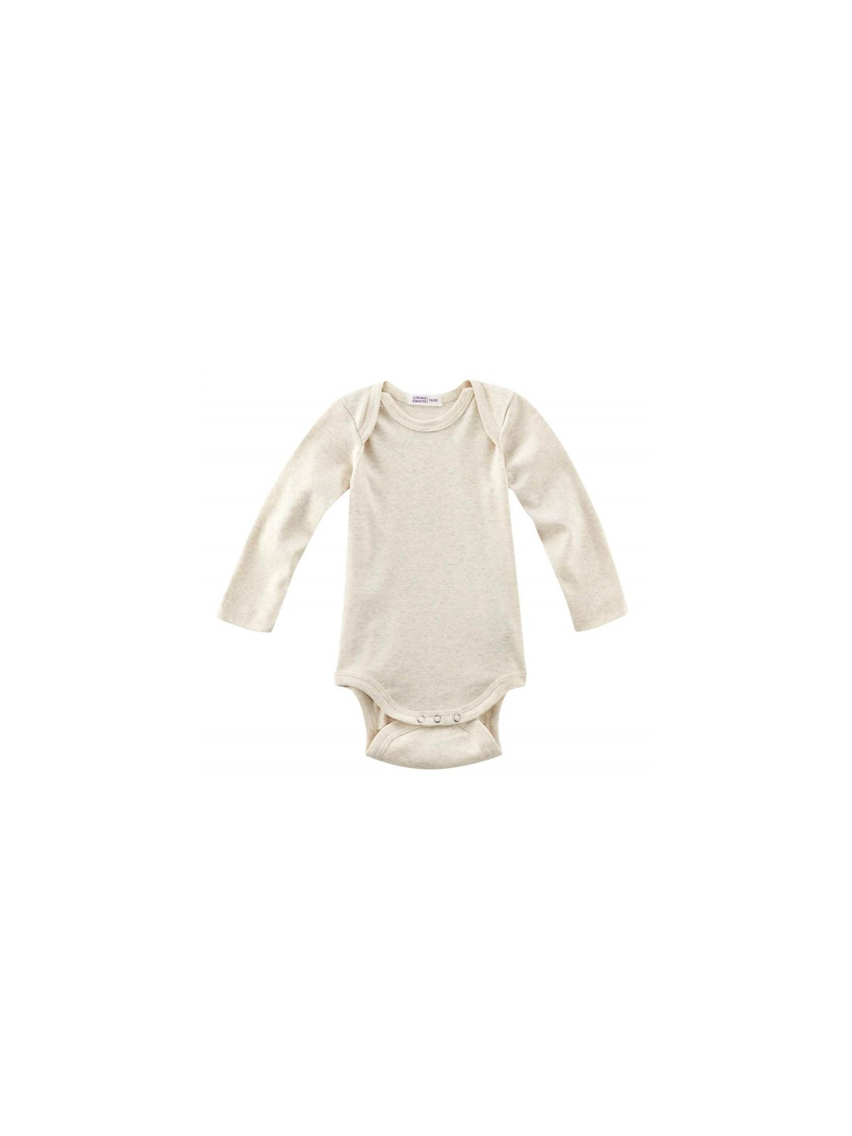 LIVING CRAFTS - Bio Baby Body langarm, natural melange