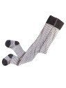 People Wear Organic - Bio Baby Strumpfhose mit Streifen, grau