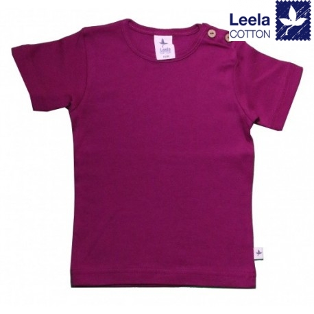 Leela Cotton - Bio Kinder T-Shirt, fuchsia