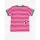 Toby tiger - Bio Kinder T-Shirt mit Sonnenblumen-Applikation und Streifen