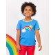Toby tiger - Bio Kinder T-Shirt mit Regenbogen-Applikation