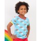 Toby tiger - Bio Kinder T-Shirt mit Regenbogen-Allover