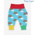 Toby tiger - Bio Baby Jerseyhose mit Regenbogen-Allover