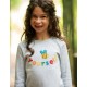 frugi - Bio Kinder Langarmshirt "Chatter" mit Bienen-Applikation