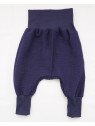 Bruno & Peach - Bio Baby Musselin Mitwachshose, marine