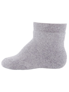 Ewers - Bio Kinder Socken uni, grau