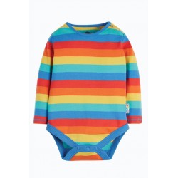 frugi - Bio Baby Body Regenbogen, orange