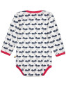 loud + proud - Bio Baby Body langarm mit Ameisen-Druck