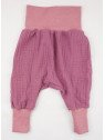 Bruno & Peach - Bio Baby Musselin Mitwachshose, flieder