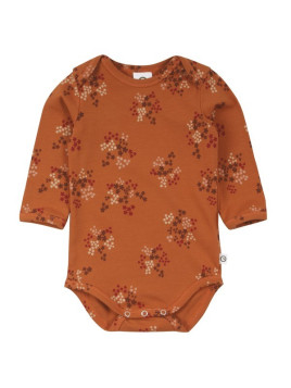 Müsli by Green Cotton - Bio Baby Body langarm mit Blümchen-Allover