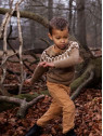 serendipity organics - Bio Kinder Raglan Strickpullover, Alpakawolle, cashew