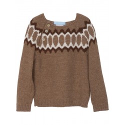 serendipity organics - Bio Kinder Raglan Strickpullover, Alpakawolle, cashew