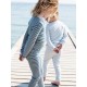 serendipity organics - Bio Kinder Langarmshirt mit Streifen, atlantic