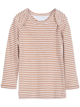 serendipity organics - Bio Baby Langarmshirt mit Streifen, cashew