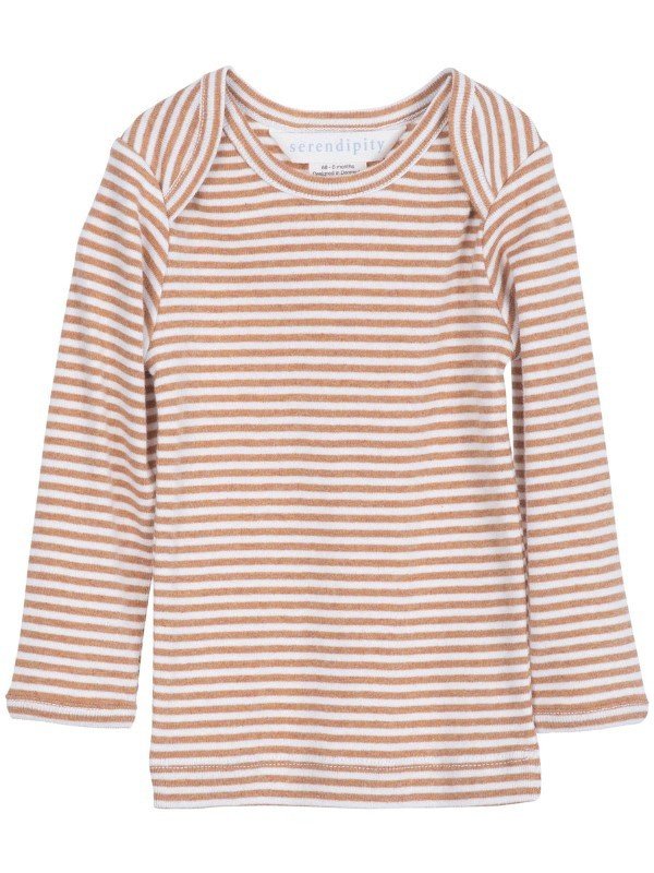 serendipity organics - Bio Baby Langarmshirt mit Streifen, cashew