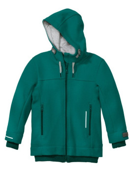 disana - Bio Kinder Outdoor Walkjacke, Wolle, pazifik