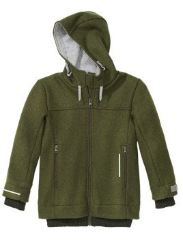 disana - Bio Kinder Outdoor Walkjacke, Wolle, oliv