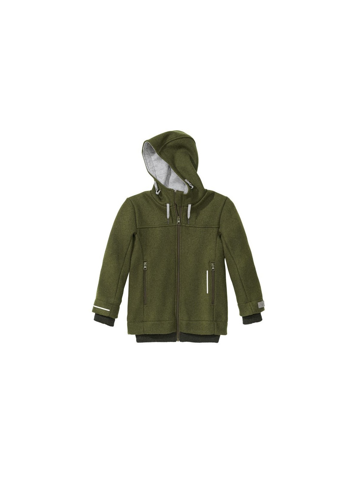 disana - Bio Kinder Outdoor Walkjacke, Wolle, oliv