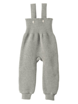 disana - Bio Baby Strick Trägerhose, Wolle, grau