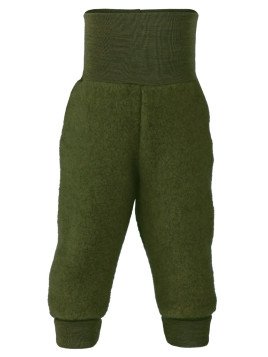 ENGEL - Bio Baby Fleece Hose mit Nabelbund, Wolle, schilf