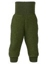 ENGEL - Bio Baby Fleece Hose mit Nabelbund, Wolle, schilf